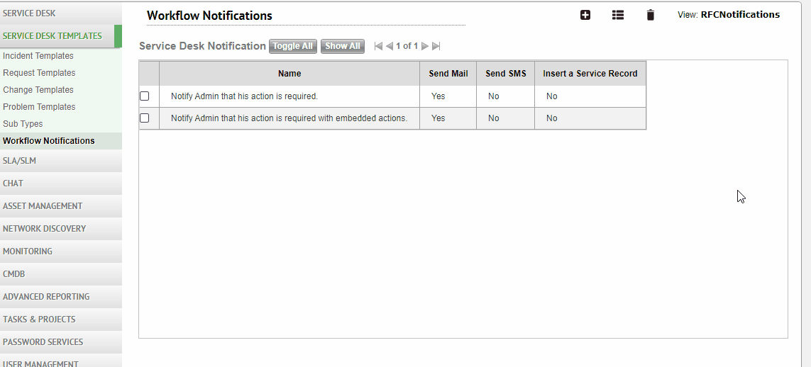 workflow notifications